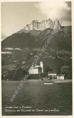 Carte postale ancienne Chateau de Duingt — Duingt (Haute-Savoie)