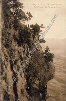 Carte postale ancienne Le Saleve — Étrembières (Haute-Savoie)