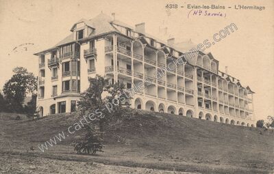 Carte postale ancienne L'Hermitage — Évian-les-Bains (Haute-Savoie)