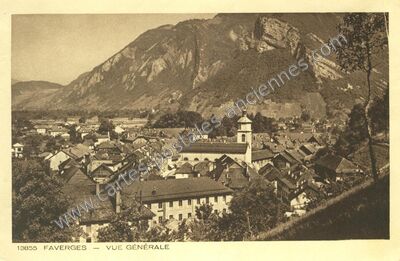 Carte postale ancienne Vue Générale — Faverges (Haute-Savoie)