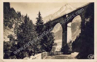 Carte postale ancienne Pont Sainte-Marie — Les Houches (Haute-Savoie)