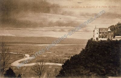Carte postale ancienne Chateau de Monnetier — Monnetier-Mornex (Haute-Savoie)