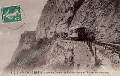 Carte postale ancienne Le Saleve — Monnetier-Mornex (Haute-Savoie)