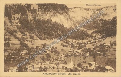 Carte postale ancienne Plateau d'Avoria — Morzine (Haute-Savoie)