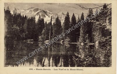 Carte postale ancienne Lac Vert — Passy (Haute-Savoie)