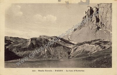 Carte postale ancienne Le Lac d'Anterne — Passy (Haute-Savoie)