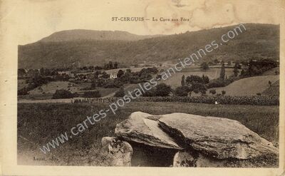 Carte postale ancienne La Cave aux Fées — Saint-Cergues (Haute-Savoie)