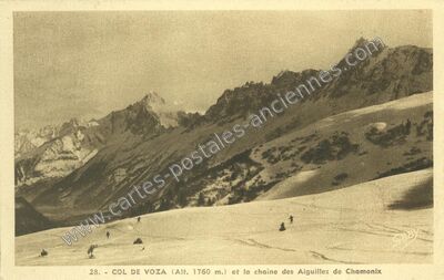 Carte postale ancienne Col de Voza — Saint-Gervais-les-Bains (Haute-Savoie)