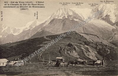 Carte postale ancienne Col de Voza — Saint-Gervais-les-Bains (Haute-Savoie)