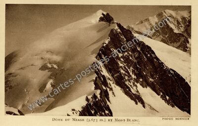 Carte postale ancienne Dome de Miage — Saint-Gervais-les-Bains (Haute-Savoie)