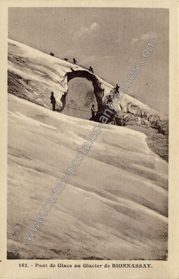 Carte postale ancienne Glacier de Bionnassay — Saint-Gervais-les-Bains (Haute-Savoie)