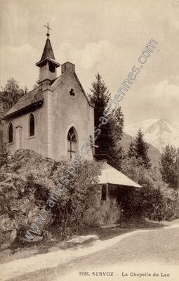 Carte postale ancienne La Chapelle du Lac — Servoz (Haute-Savoie)