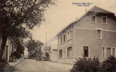 Carte postale ancienne Côté Nord — Seyssel (Haute-Savoie)