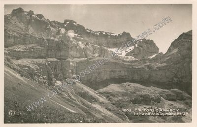 Carte postale ancienne Massif de la Tournette — Talloires (Haute-Savoie)