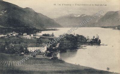 Carte postale ancienne Lac d'Annecy - Talloires et le Bout du Lac — Talloires (Haute-Savoie)