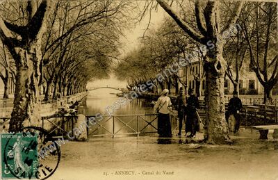 Carte postale ancienne Canal du Vassé — Annecy (Haute-Savoie)