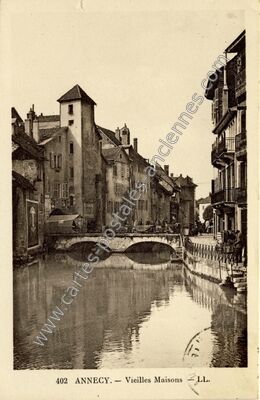 Carte postale ancienne Vieilles Maisons — Annecy (Haute-Savoie)
