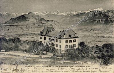 Carte postale ancienne Saleve — Monnetier-Mornex (Haute-Savoie)