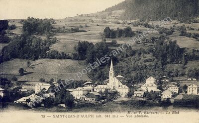 Carte postale ancienne Vue générale — Saint-Jean-d'Aulps (Haute-Savoie)