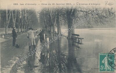 Carte postale ancienne Lac d'Annecy — Annecy (Haute-Savoie)