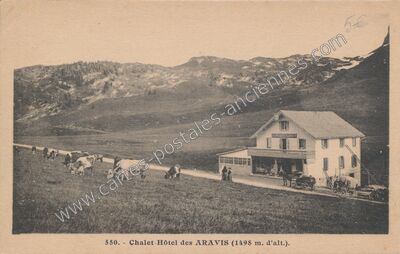 Carte postale ancienne Col des Aravis — La Clusaz (Haute-Savoie)