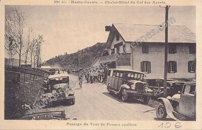 Carte postale ancienne Col des Aravis — La Clusaz (Haute-Savoie)