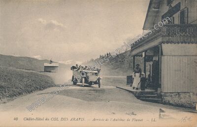 Carte postale ancienne Col des Aravis — La Clusaz (Haute-Savoie)
