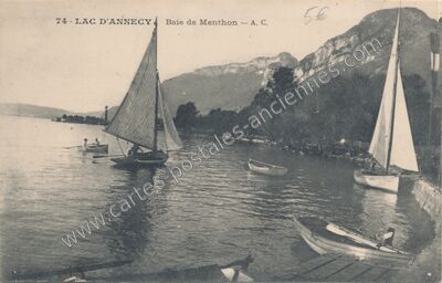 Carte postale ancienne Menthon — Menthon-Saint-Bernard (Haute-Savoie)