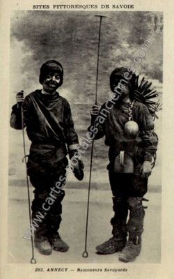 Carte postale ancienne Ramoneurs Savoyards — Annecy (Haute-Savoie)