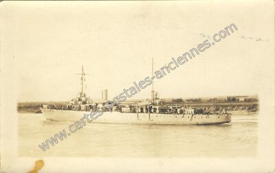 Carte postale ancienne Aviso La Meuse — Aviso La Meuse — Bateau