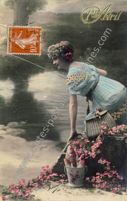 Carte postale ancienne 1er Avril — 1er Avril — Fantaisie