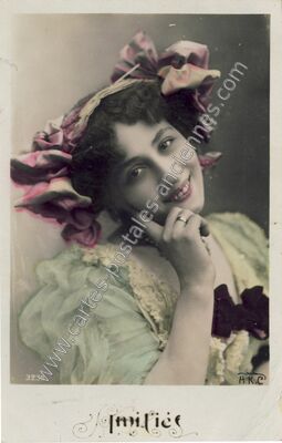 Carte postale ancienne Amitie — Amitie — Fantaisie