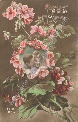 Carte postale ancienne Amitie — Amitie — Fantaisie