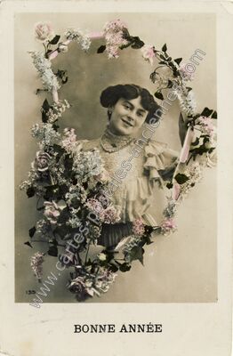Carte postale ancienne Bonne Annee — Bonne Annee — Fantaisie