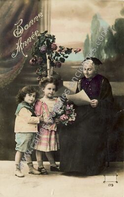 Carte postale ancienne Bonne Annee — Bonne Annee — Fantaisie