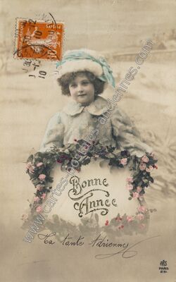 Carte postale ancienne Bonne Annee — Bonne Annee — Fantaisie