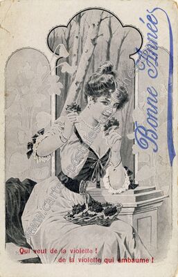 Carte postale ancienne Bonne Années — Bonne Annee — Fantaisie