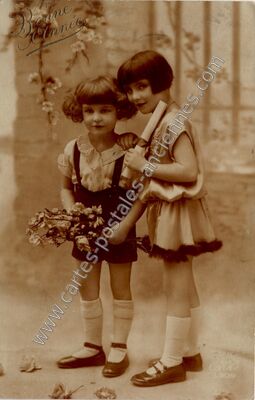Carte postale ancienne Bonne Annee — Bonne Annee — Fantaisie