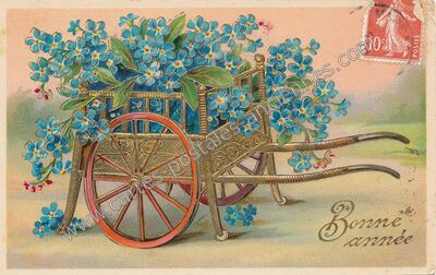 Carte postale ancienne Bonne Annee — Bonne Annee — Fantaisie