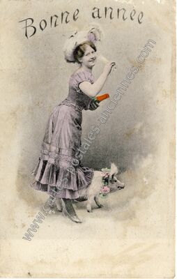 Carte postale ancienne Bonne Annee — Bonne Annee — Fantaisie