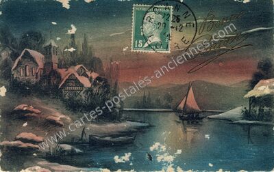 Carte postale ancienne Bonne Annee — Bonne Annee — Fantaisie
