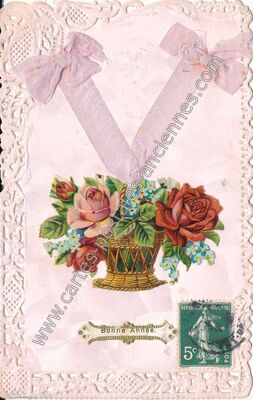 Carte postale ancienne Bonne Annee — Bonne Annee — Fantaisie