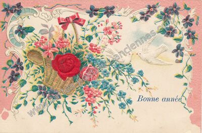 Carte postale ancienne Bonne Annee — Bonne Annee — Fantaisie