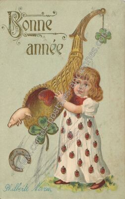 Carte postale ancienne Bonne Annee — Bonne Annee — Fantaisie
