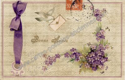 Carte postale ancienne Bonne Annee — Bonne Annee — Fantaisie