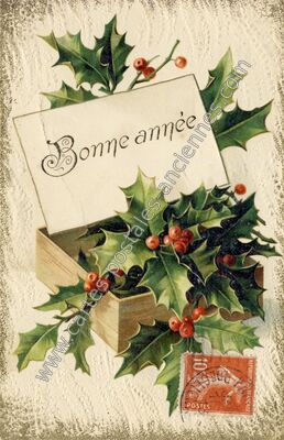 Carte postale ancienne Bonne Annee — Bonne Annee — Fantaisie