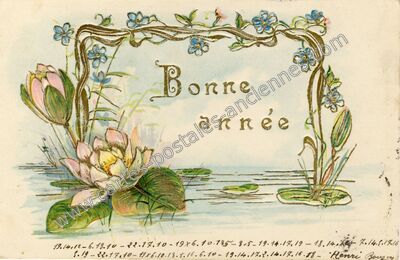 Carte postale ancienne Bonne Annee — Bonne Annee — Fantaisie