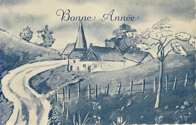 Carte postale ancienne Bonne Annee — Bonne Annee — Fantaisie