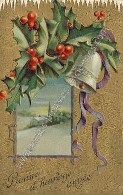 Carte postale ancienne Bonne et heureuse année — Bonne et Heureuse An — Fantaisie
