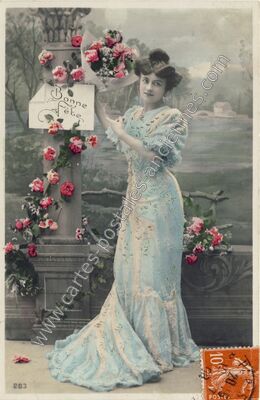 Carte postale ancienne Bonne Fete — Bonne Fete — Fantaisie